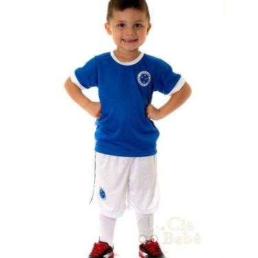 Imagem de Conjunto Infantil Cruzeiro Uniforme Artilheiro Oficial