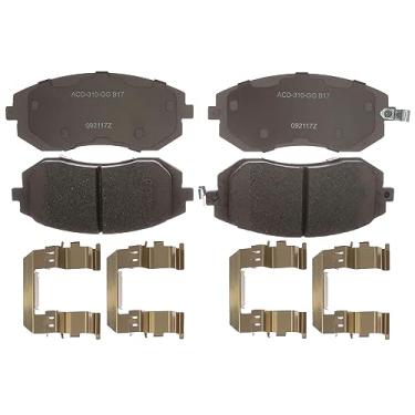 Imagem de ACDelco Conjunto de pastilhas de freio a disco dianteiro de cerâmica 14D929CHF1 prata