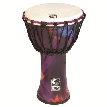 Imagem de Toca SFDJ-7WP Djembe de corda livre sintonizada de 17,8 cm - acabamento roxo Woodstock