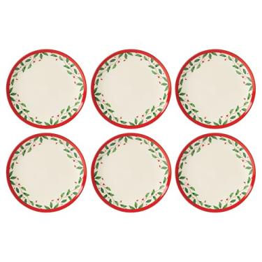 Imagem de Lenox 893491 Conjunto de pratos com detalhes de 6 peças, louças de Natal, hospedagem