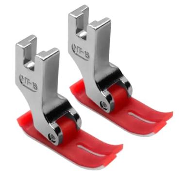 Imagem de 2 Calcador Teflon Deslizante Industrial Plástico Couro MT-18