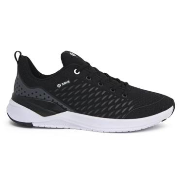 Imagem de Tênis Esportivo It Shoes Amortecedor Gel Masculino (Preto Branco, BR, Adulto, Numérico, 38)