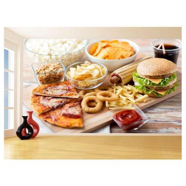 Imagem de Papel De Parede 3D Alimentos Lanches Artesanais 3,5M Al429