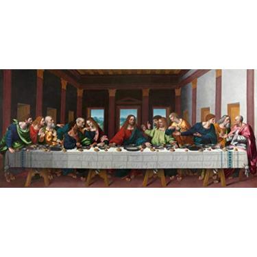 Imagem de Santa Ceia (1506) de Marco d'Oggiono - 60x130 - Tela Canvas Para Quadro