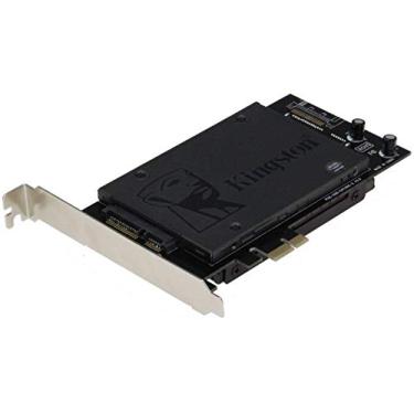 Imagem de Sedna – Adaptador SSD PCI Express (PCIE) Dual 2,5 polegadas SATA III (6G) (versão SSD dupla face) (com circuito de energia integrado, não precisa de conector de alimentação SATA, melhor para Mac), SSD/HDD não incluído
