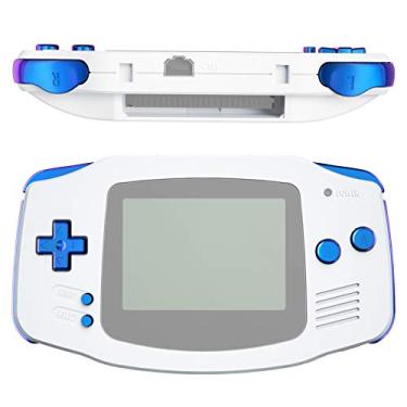 Imagem de eXtremeRate Conjunto completo de botões de substituição Chameleon Purple Blue GBA para Gameboy Advance - Console de jogos portátil não incluído