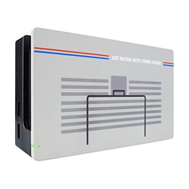 Imagem de eXtremeRate Classic 1989 GB DMG-01 Style Custom Faceplate for Nintendo Switch Charging Dock, Soft Touch Grip DIY Replacement Housing Shell for Nintendo Switch Dock