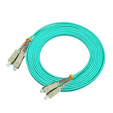 Imagem de Jeirdus OM4 200 metros SC para SC Duplex 10 GB Cabo de Fibra Óptica Jumper 50/125 Multimodo SC-SC
