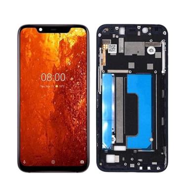 Imagem de SHOWGOOD 15.7 cm para Nokia X7 Display LCD para Nokia 8.1 tela LCD TA-1115 TA-1099 TA-1121 tela sensível ao toque peças do painel digitalizador (com moldura prata)