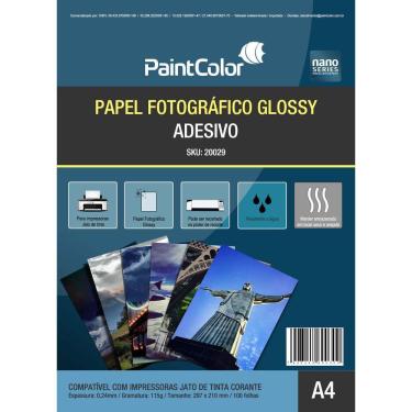 Imagem de Papel Fotográfico Glossy Adesivo 115g A4 100 Folhas
