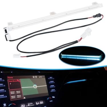 Imagem de JESYMBX Para Camry 2018-2021 Branco Plástico Azul 12V Chips Luz Decorativa Interior Carro Luz Ambientadora Console Central