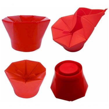 Imagem de Balde Pipoca Pipoqueira Silicone Para Micro-ondas Sem óleo