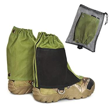 Imagem de Polainas de Tornozelo Impermeáveis, Capas de Proteção Ajustáveis ​​para Sapatos, Polainas de Tornozelo para Mulheres, Homens, Caminhadas, Escaladas (Green)