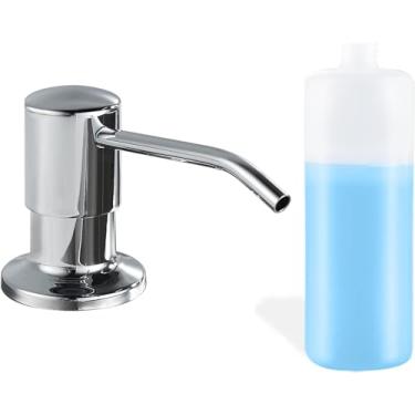 Imagem de Dispenser Embutir Detergente Inox Porta Sabonete Líquido Pia 350ml