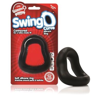 Imagem de Anel de pênis SwingO Curve - Anel de pênis - Brinquedos sexuais para casais - Anéis de pau para prazer mútuo - Cockring - Preto
