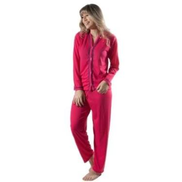 Imagem de Pijama Blogueira Longo Bella Fiore Botões Roupa Para Dormir Inverno Linha Noite-Feminino