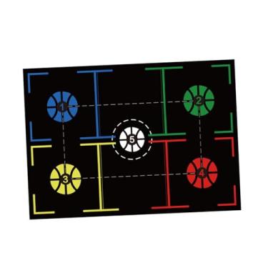 Imagem de Colaxi Esteira de treinamento de basquete, esteira de treinamento de passos de basquete antiderrapante para crianças e adultos, esteira silenciosa de, 94cmx67cm