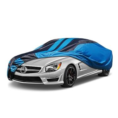 Imagem de Kaugung Capa de carro impermeável com ajuste personalizado Mercedes Benz SL (1988-2025), cobertura externa completa para automóveis, leve, resistente, ao ar livre, SunUV, chuva, poeira, neve, proteção