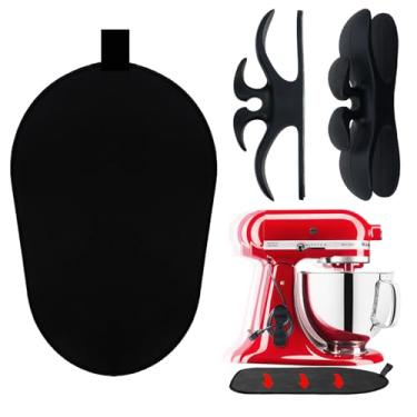 Imagem de Tapete deslizante para Kitchenaid Stand Mixer Slider Mat com organizadores de cabos dobráveis para aparelhos KitchenAid 5-6 Qt