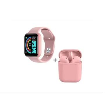 Imagem de Kit Relogio Inteligente Smart watch D20 + Fone inPods 12 Bluetooth - S
