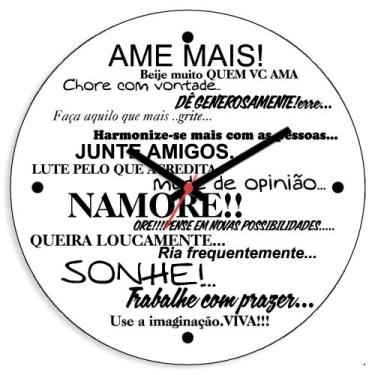 Imagem de Relógio de Vinil Decoração Frases Motivacionais - Intempo Design