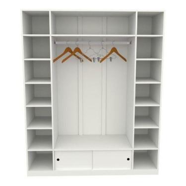 Imagem de Armário Colmeia Cabideiro Portinha Deslizante Roupa Mdp - VETORIAL MÓV