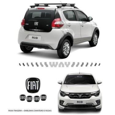 Imagem de Kit Adesivo Faixa Mobi Way e Emblemas + Calotas - SPORTINOX