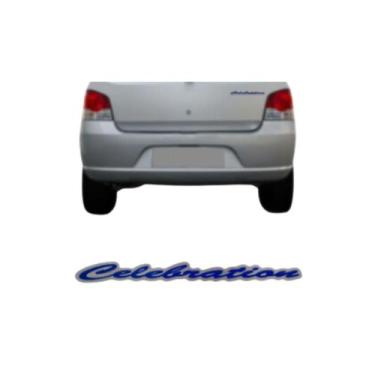 Imagem de Emblema Letreiro Celebration Adesivo Azul e Cinza Palio e Siena 2007 a