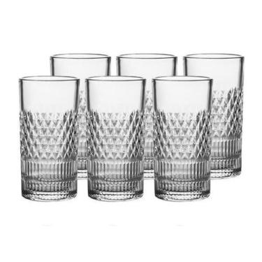 Imagem de Jogo copos altos cristal L'Hermitage Esplanada 350ml 6 peças - LHermit