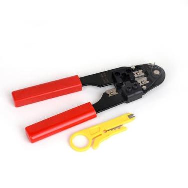 Imagem de Alicate de Crimpar RJ45 Cabo de Rede Crimpador com Decapador 8p8c - Ne