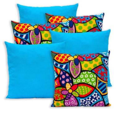 Imagem de Kit 6 Capas de Almofada com Zíper 40cmx40cm Gorgurinho - Dryka Enxovai