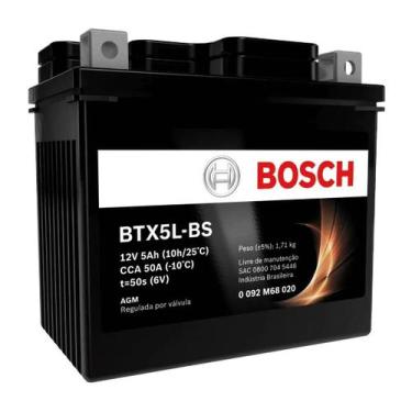Imagem de Bateria Moto para Btx4l-bs 4Ah 12V Honda Biz 125 Cg 150 Pop - Bosch