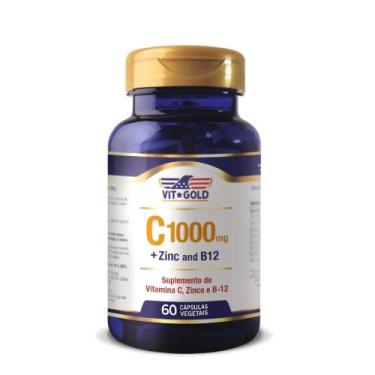 Imagem de Vitamina C 1000 mg+ Zinco e B12 Vitgold 60 caps