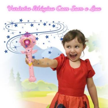 Imagem de Varinha Magica Infantil C/ Luz e Som Brinquedo Menina Fada - PICA PAU
