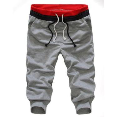 Imagem de Bermuda de moleton masculina saruel skinny B1 - Wooks, Cinzaclaro, PP