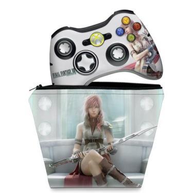 Imagem de Capa Case e Skin Compatível Xbox 360 Controle - Final Fantasy Xiii  a 
