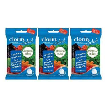 Imagem de Higienizador de Alimentos Orgânicos Clorin Salad 60 Pastilhas com NF, 