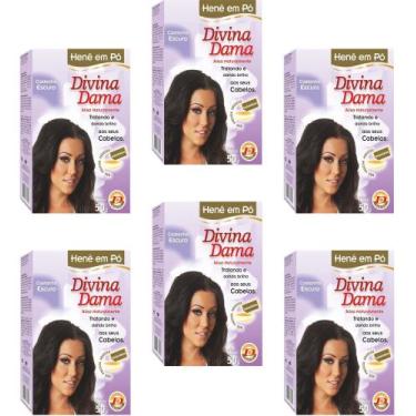 Imagem de Hene em Po Divina Dama 06x50gr Jaborandi ( Cores: Incolor, Chocolate, 