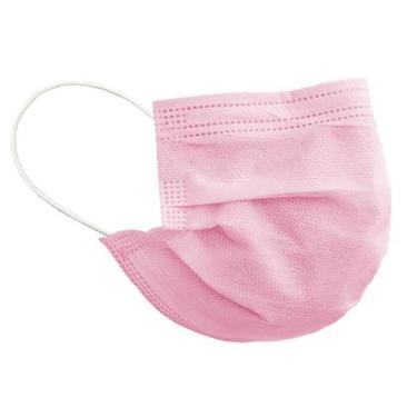 Imagem de 01 Máscara Descartável Rosa com Filtro e Clipe para Nariz - Mascara