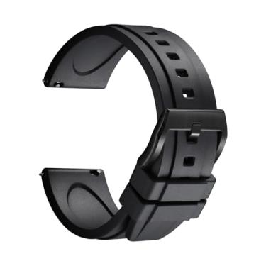 Imagem de REZERO Pulseiras de borracha de borracha, de liberação rápida, pulseiras de relógio esportivo de substituição 19 20 21 22 23 24 mm para homens, mulheres, adolescentes e presentes