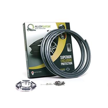 Imagem de AlloyGator Protetores de roda de liga leve | Protetores de aro | Proteção de roda | Proteção de roda de liga leve | Serve para rodas de 30 a 61 cm | 14 cores | Pacote com 4 (grafite, rodas de até 61 cm)