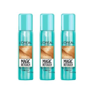 Imagem de Coloraçao Loreal Magic Retouch 75Ml Spray Louro Claro - 3Un