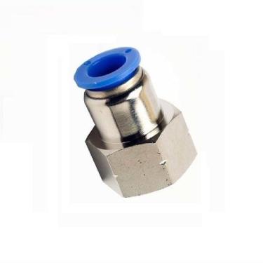 Imagem de Conector Instantâneo Tubo Pu 6mm X Rosca 1/4 Bsp Fêmea - AT