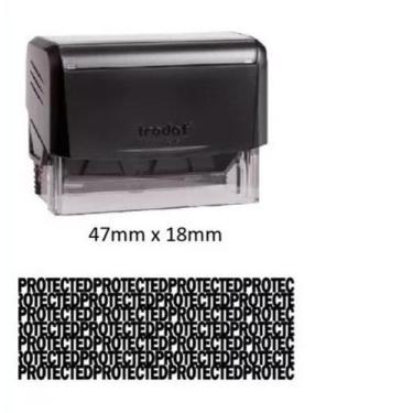Imagem de Carimbo Proteção Privacidade Profissional, Cor Da Tinta Preto - Trodat