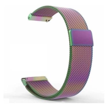 Imagem de Kit 2 Pulseiras em Metal / Aço - Magnética compatíveis com Amazfit GTS