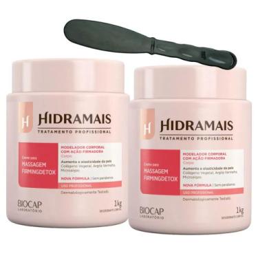 Imagem de 2UN Creme Para Massagem Firming Detox 1KG Hidramais+Espátula - Lilabel