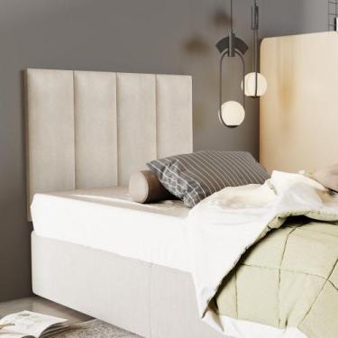 Imagem de Cabeceira Isis Clássica Pendente Dobrável Cama Box Solteiro 0,90 cm Ar