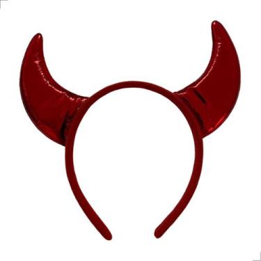 Imagem de Tiara Diabinha Fantasia Halloween Carnaval Bailes - Bella Essencial, V