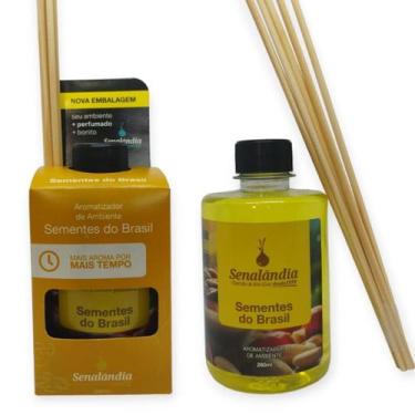 Imagem de 1 Aromatizador Ambiente de Sementes do Brasil 280ml Difusor Vareta Sen