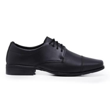 Imagem de Sapato Social Masculino Formal Bico Quadrado Fino - Schiareli, Preto f